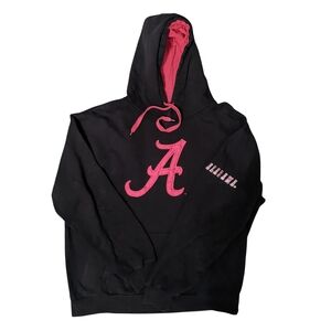 ALABAMA Black Red Collegiate Hoodie Roll Tide